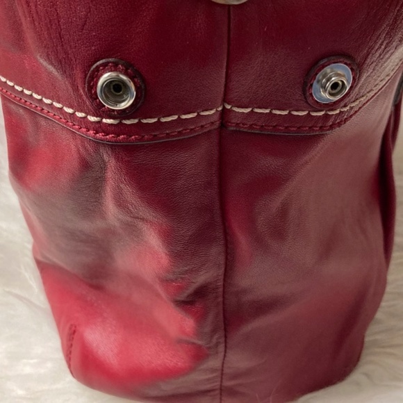 Coach F13732 Soho Hampton Satchel Tote in Red - Picture 7 of 10